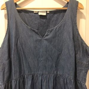 Junarose denim flounce dress - layering piece - 16